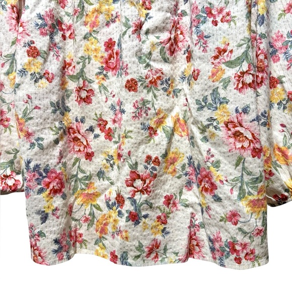 Boho Floral Women's Top with Yellow Accents Size 3X I.N. Studio Hippie Cottage - Picture 10 of 15